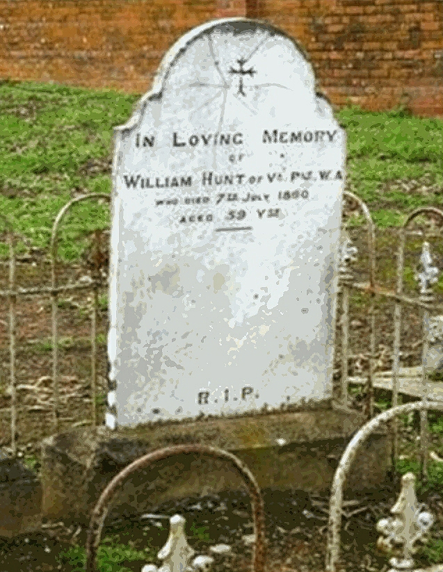 In Loving Memory Of William Hunt .....